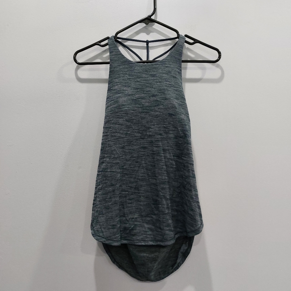 Lululemon Raise The Barre Tank Heathered Nocturnal Teal Size 4